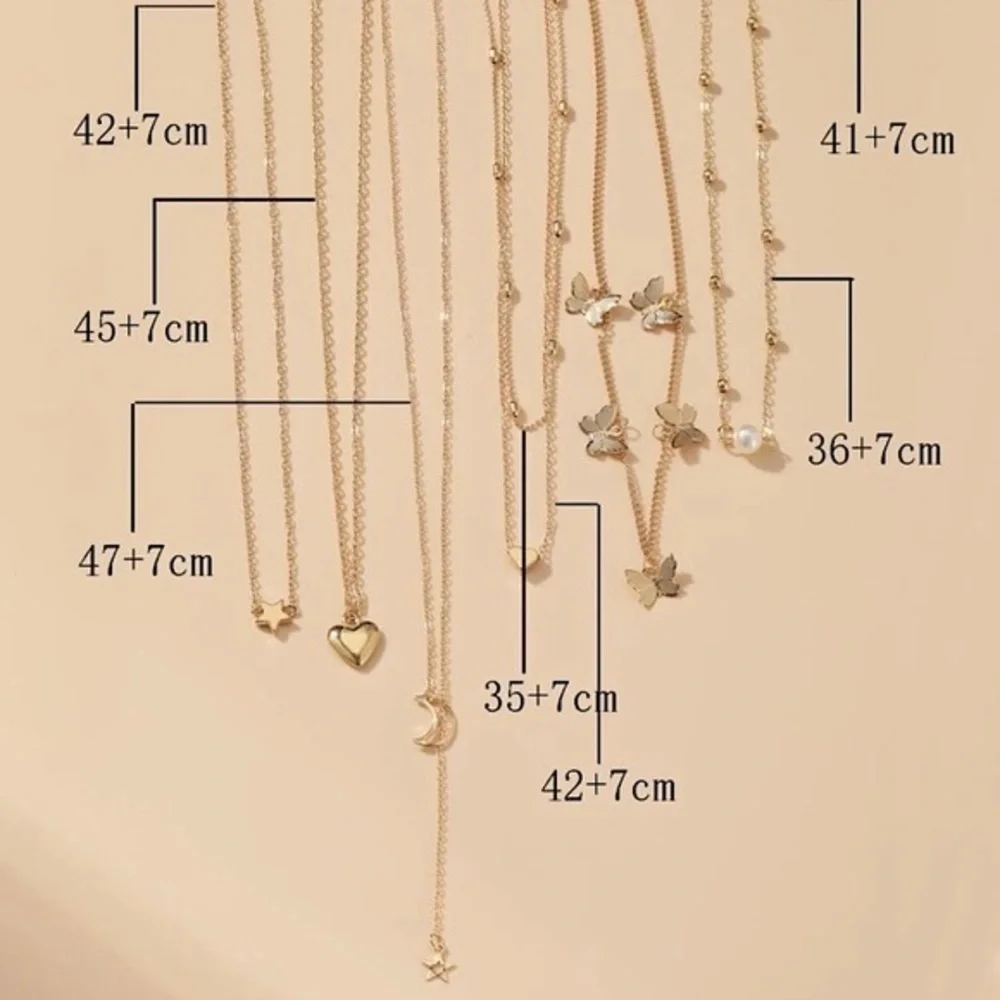 6pcs Star Charm Necklace - Picture 3 of 3